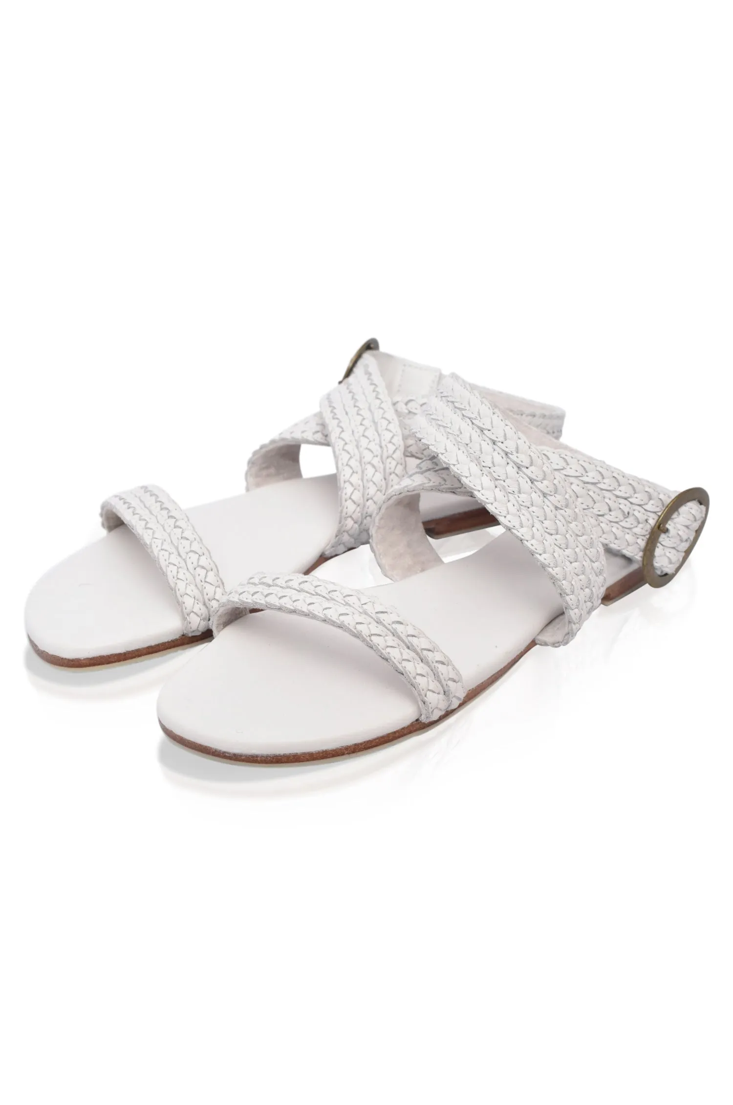 Orra Greek Leather Sandals (Sz. 10)