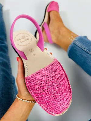 Rosie Pink Woven Avarcas