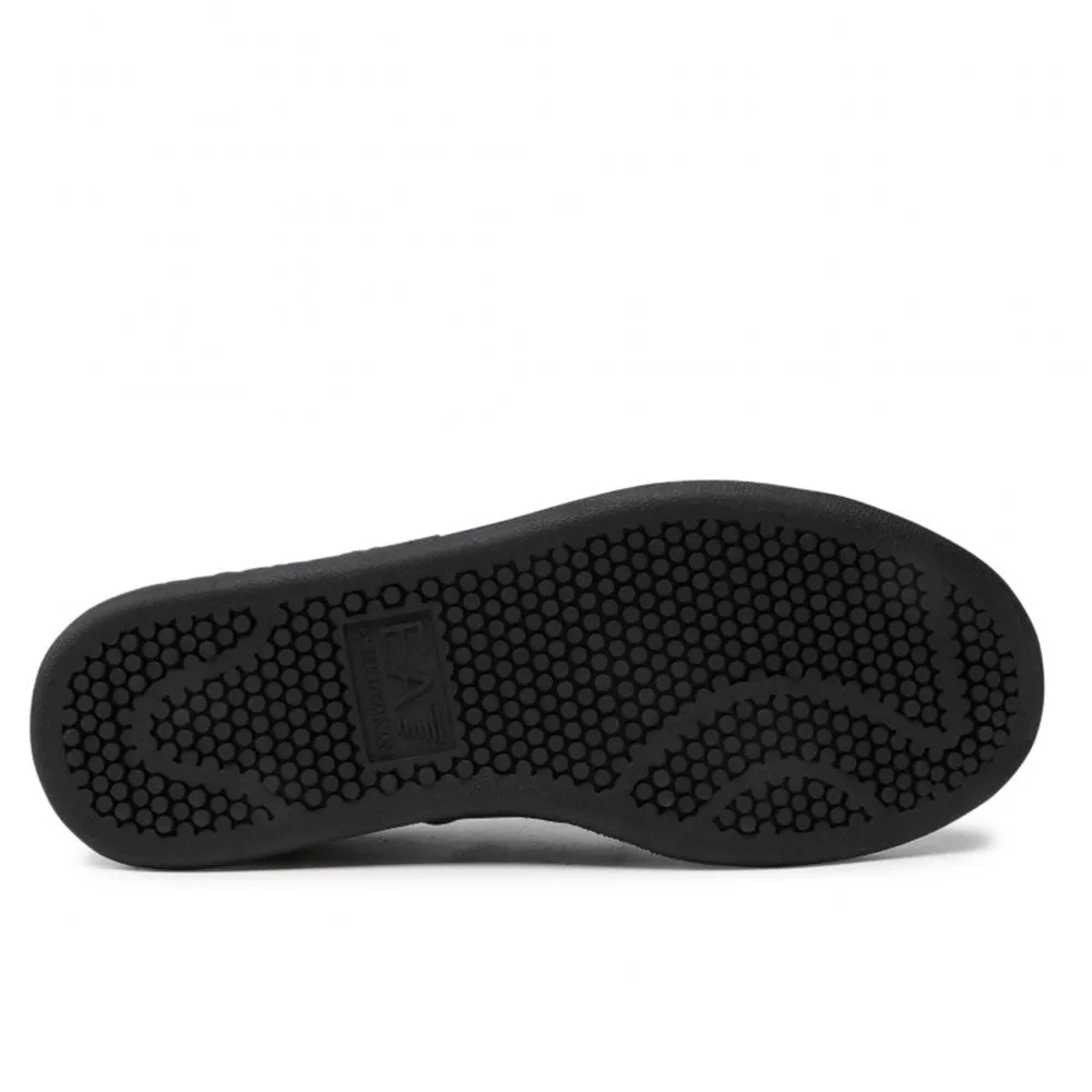 Scarpe Uomo EA7 Emporio Armani Sneakers Colore Triple Black - Gold con Suola Nera