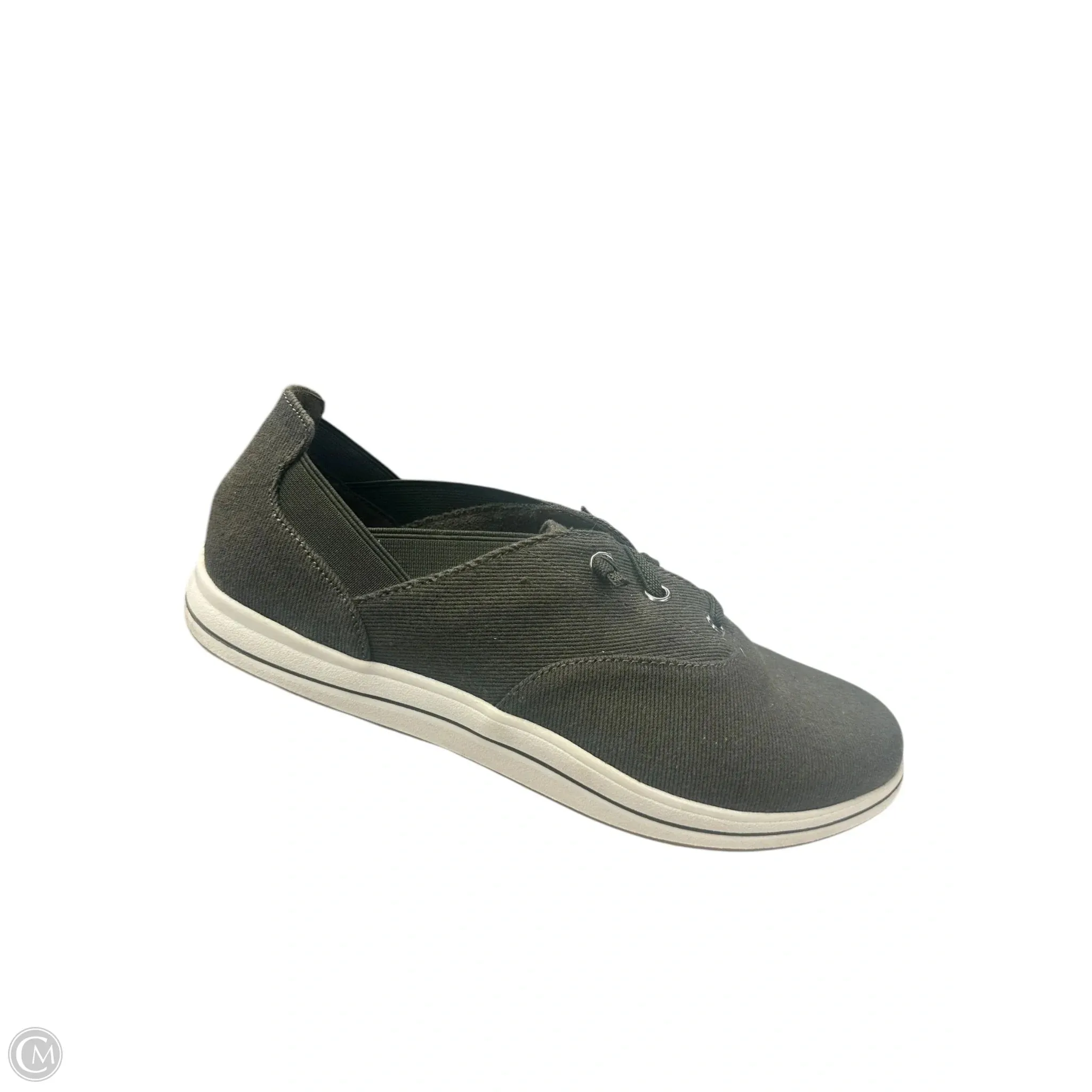 Shoes Flats By Clarks In Green, Size: 8