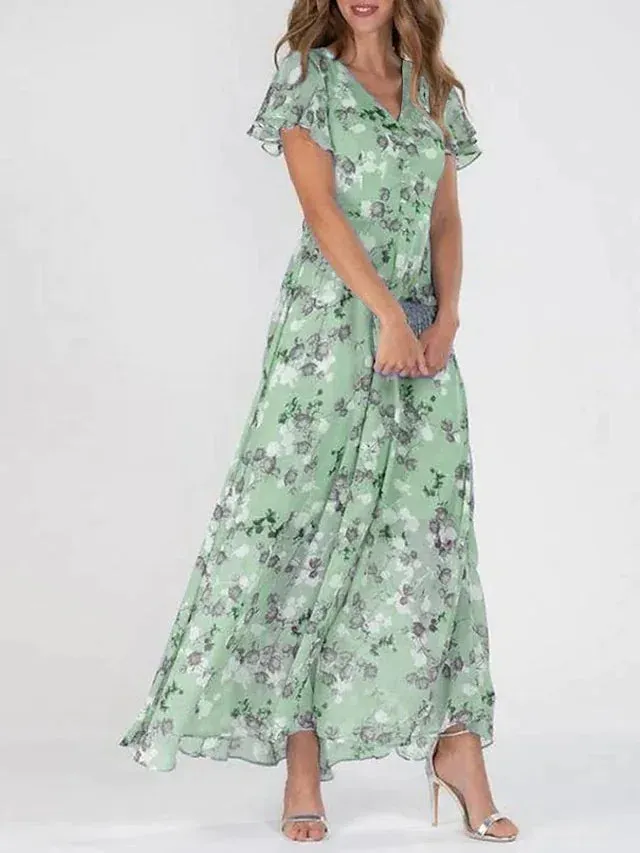 Sylis | Elegant Floral Midi Dress