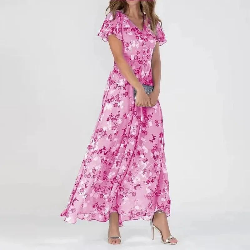 Sylis | Elegant Floral Midi Dress