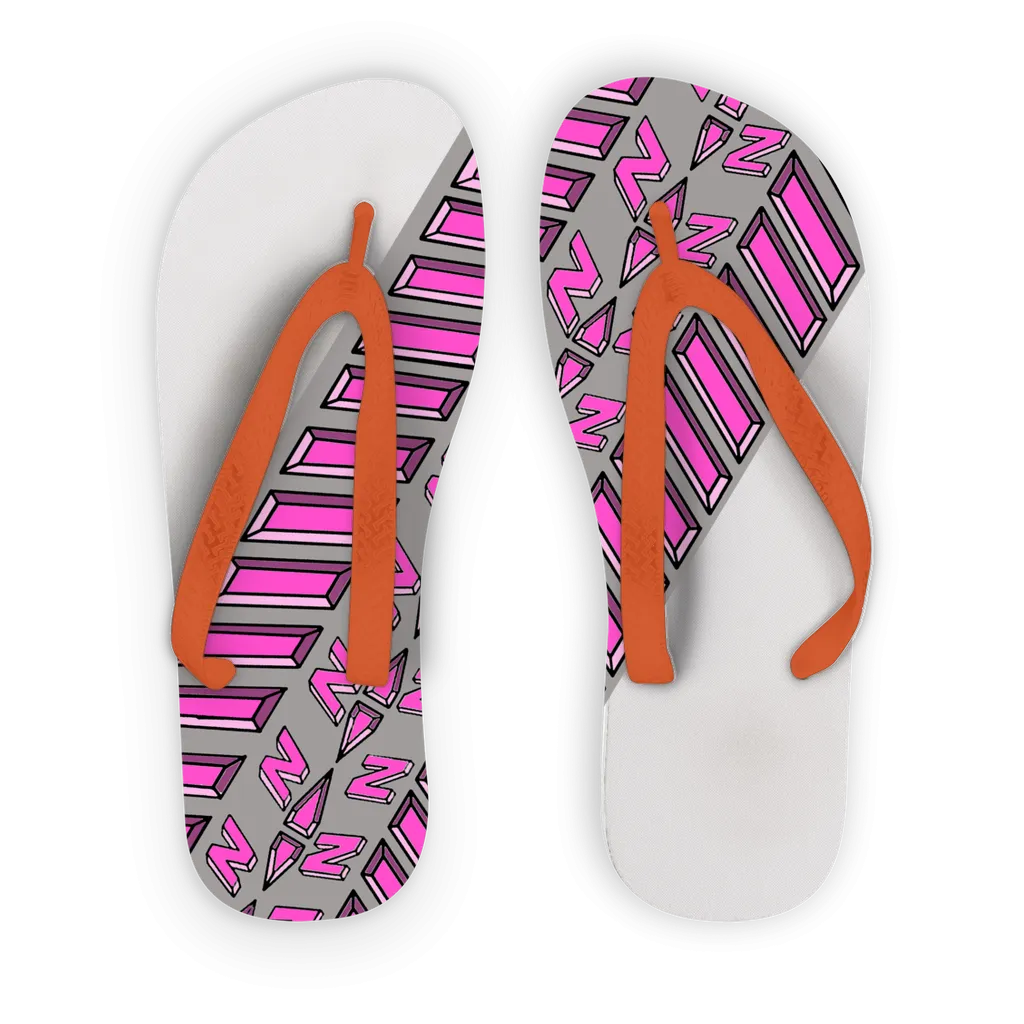 Tire Tread Collection Adult Flip Flops