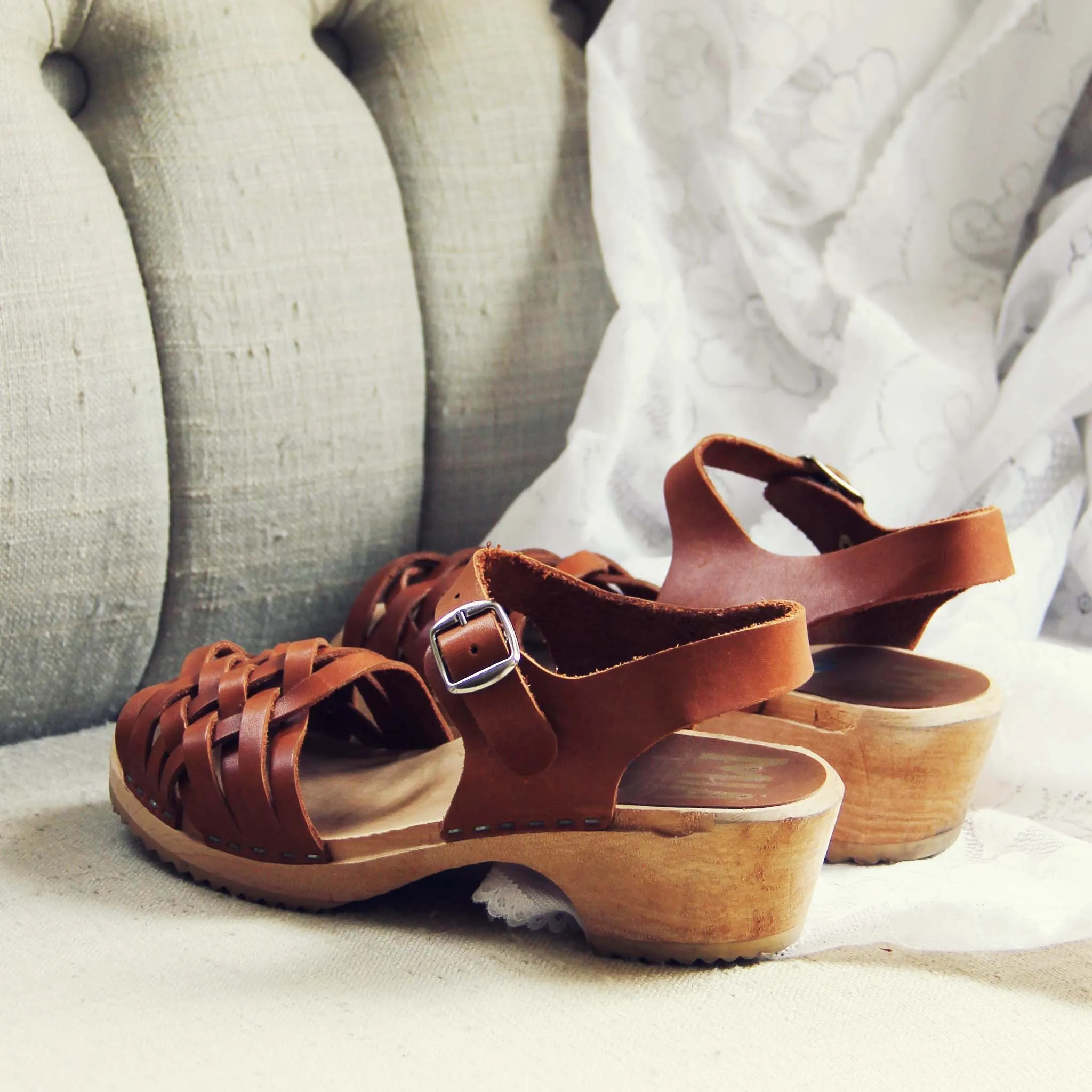 Vintage 70's Woven Sandals