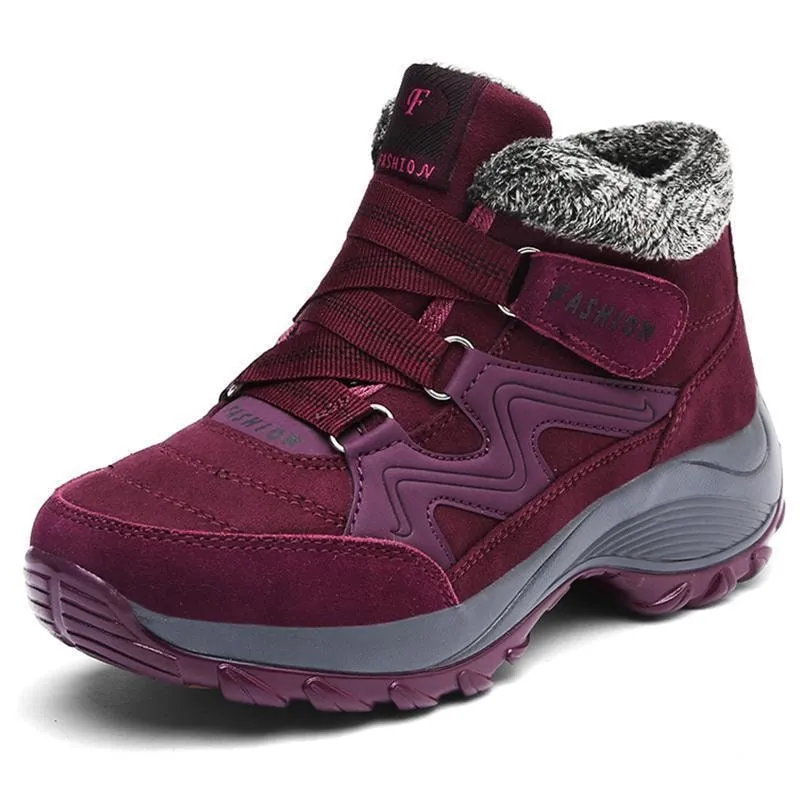 Waterproof Plush Fashion Ankle Boots