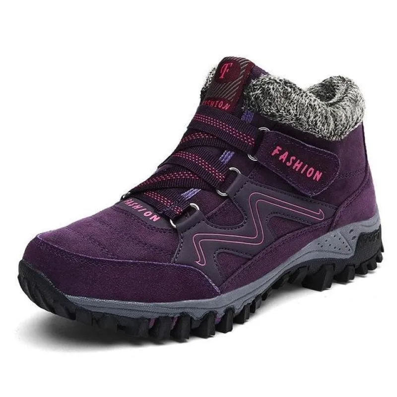 Waterproof Plush Fashion Ankle Boots