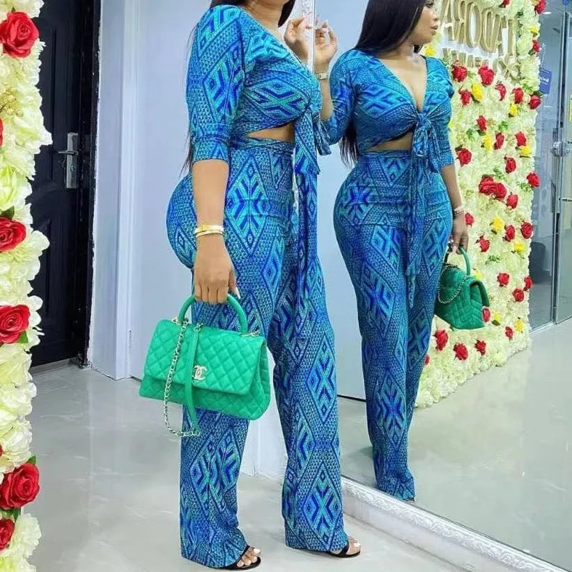 Women's 2 Piece Elegant Pants Set