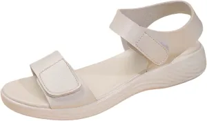 Women's Summer Flat Sandals Casual Comfortable Beach Walking Shoes for Women Fashionable Open Toe Slide Sandals