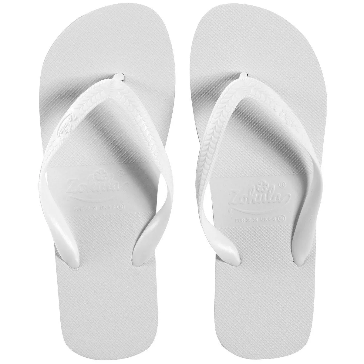 Zohula Originals White Flip Flops - Bulk Buy - 10-100 Pairs